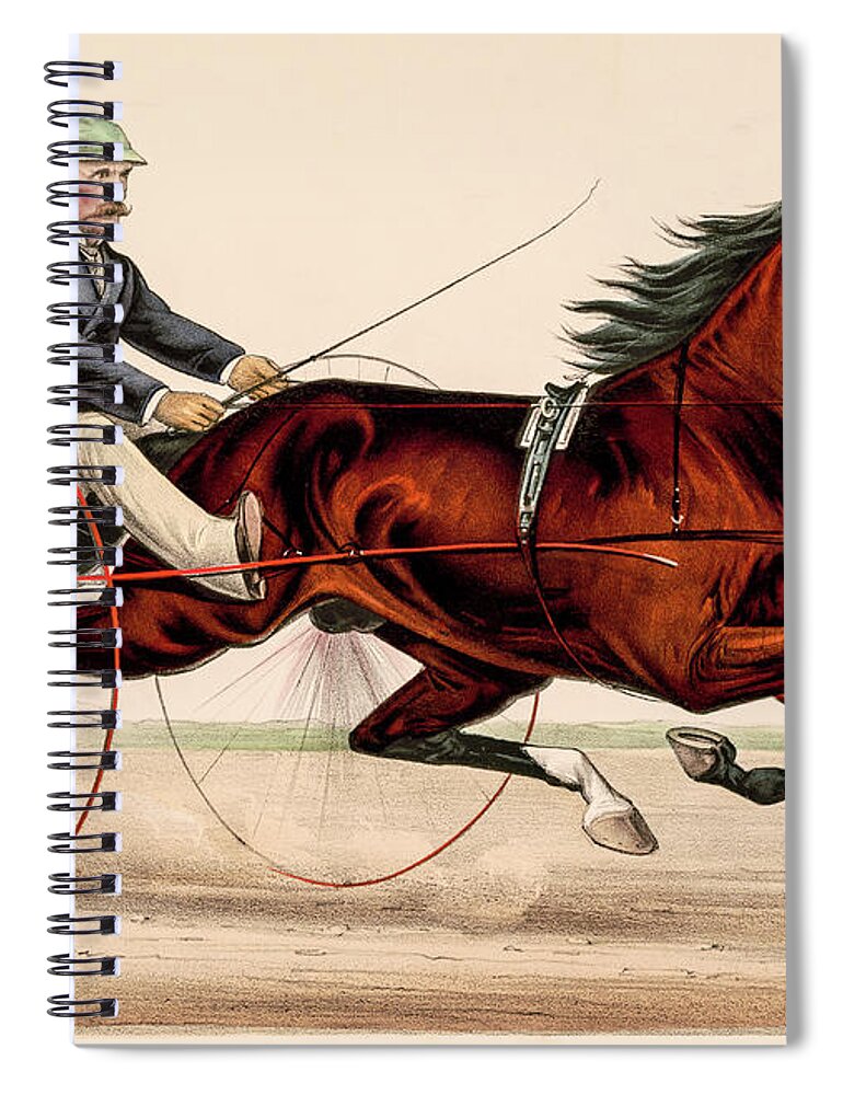 Cape May Spiral Notebook featuring the photograph Victorian Horse Carriage Race by David Letts