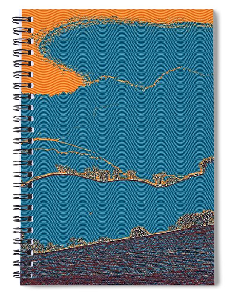 Nature Spiral Notebook featuring the painting Vietnam by Celestial Images