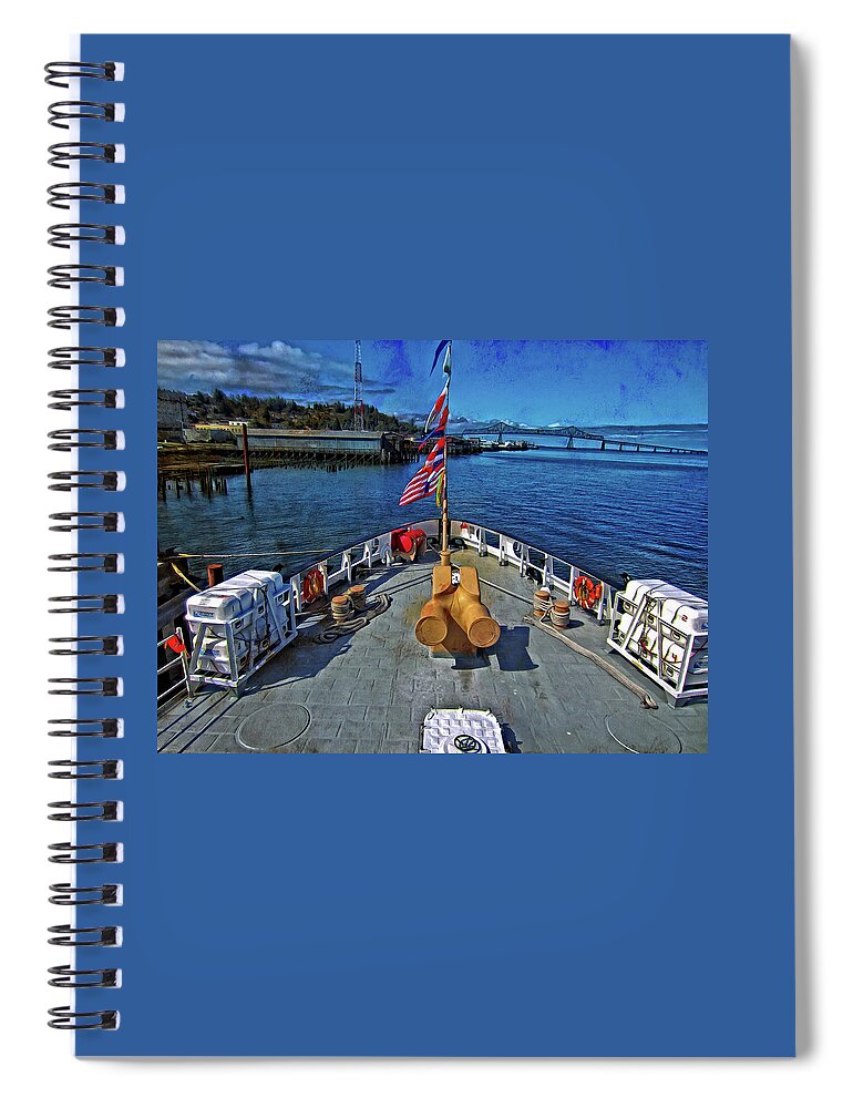 Megler Bridge Spiral Notebook featuring the photograph Ironwood by Thom Zehrfeld