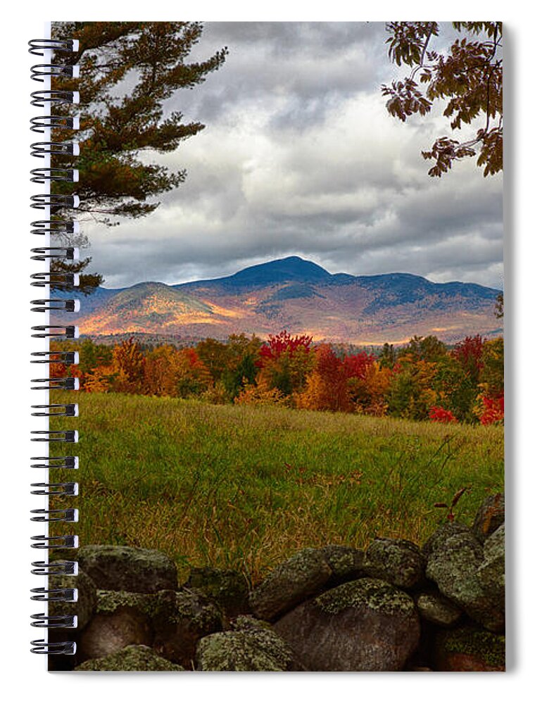 Chocorua Fall Colors Spiral Notebook featuring the photograph View of the White Mountains by Jeff Folger