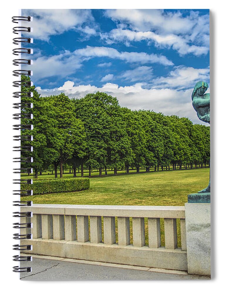 Vigeland Park Spiral Notebook featuring the photograph Vigeland Park by Mick Burkey