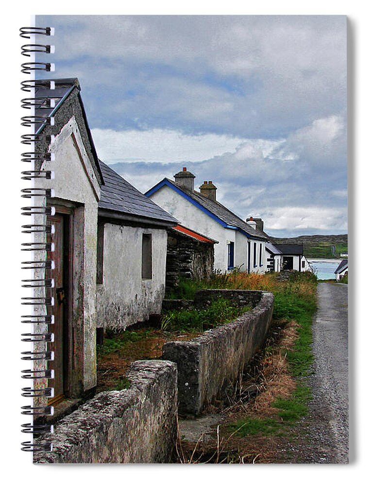 Village Spiral Notebook featuring the photograph Village By The Sea by Vicki Lea Eggen