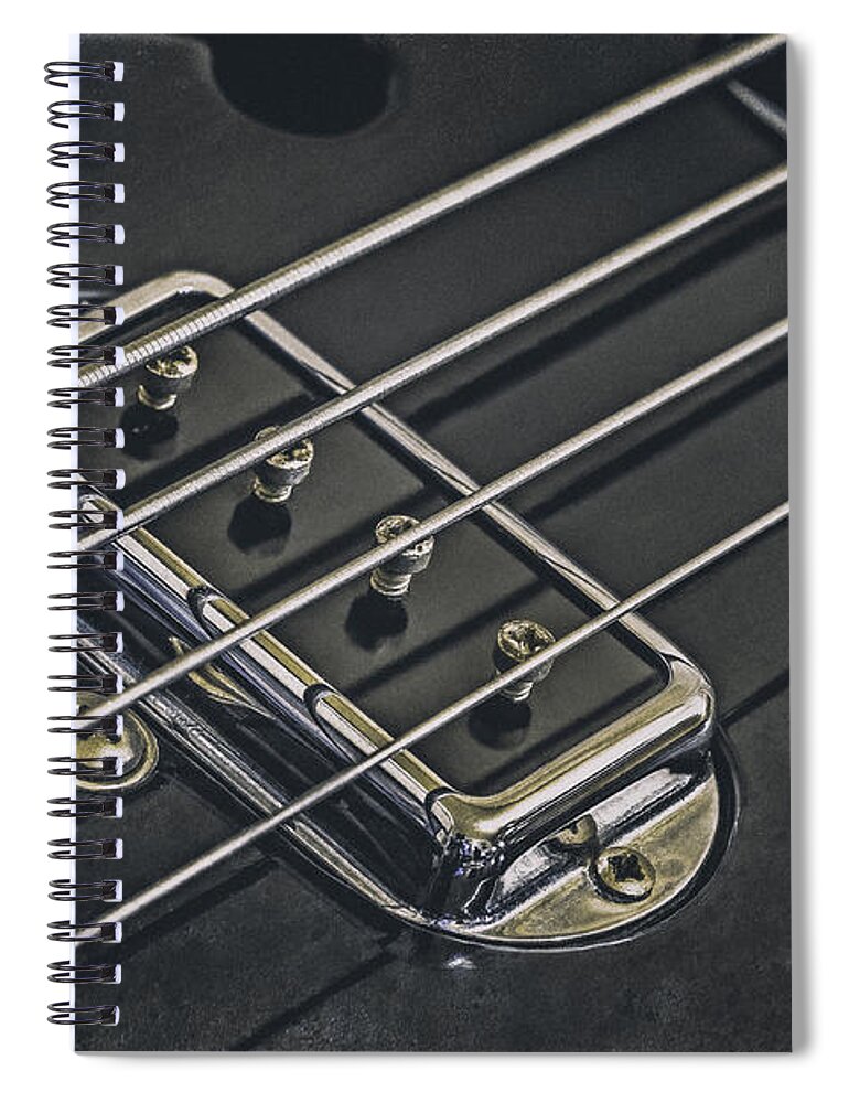 Scott Norris Photography Spiral Notebook featuring the photograph Vintage Bass by Scott Norris