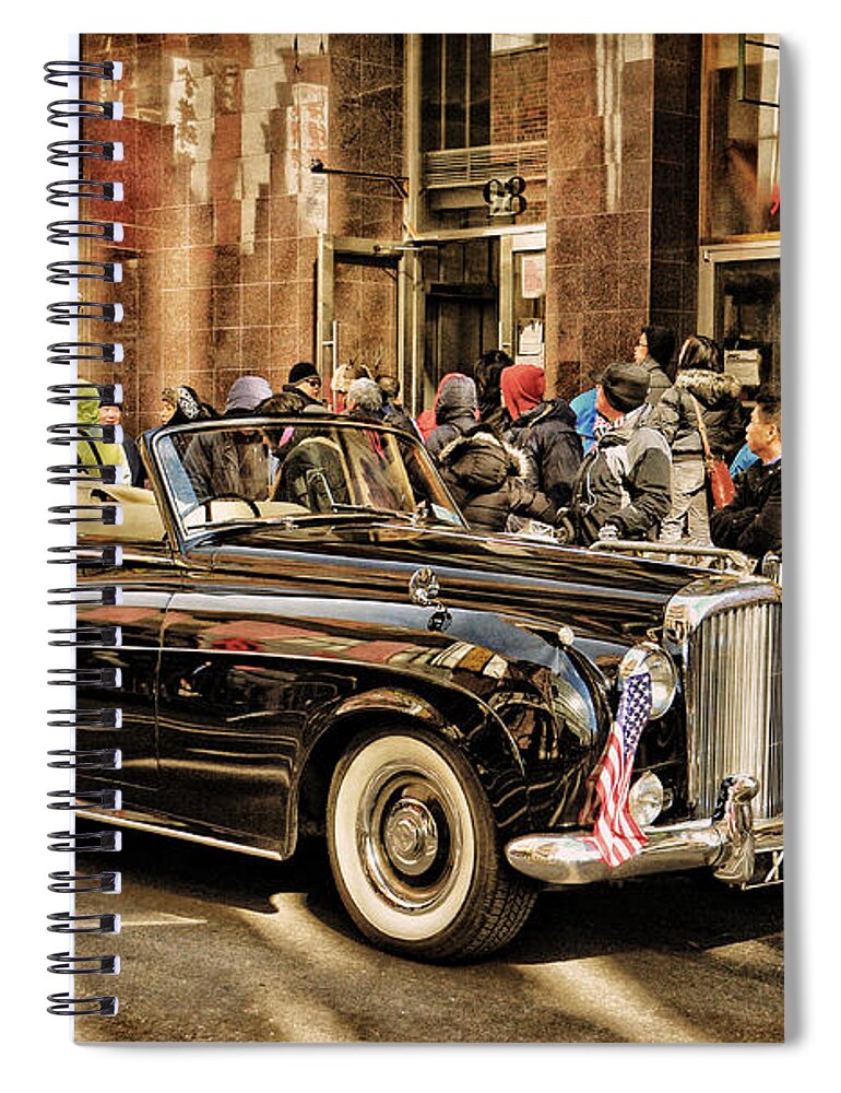 Vintage Spiral Notebook featuring the photograph Vintage Bentley Convertible by Mike Martin