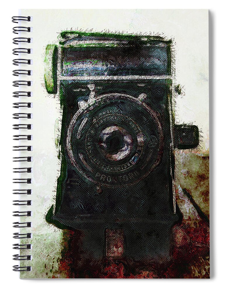 Photography Spiral Notebook featuring the photograph Vintage Camera by Phil Perkins