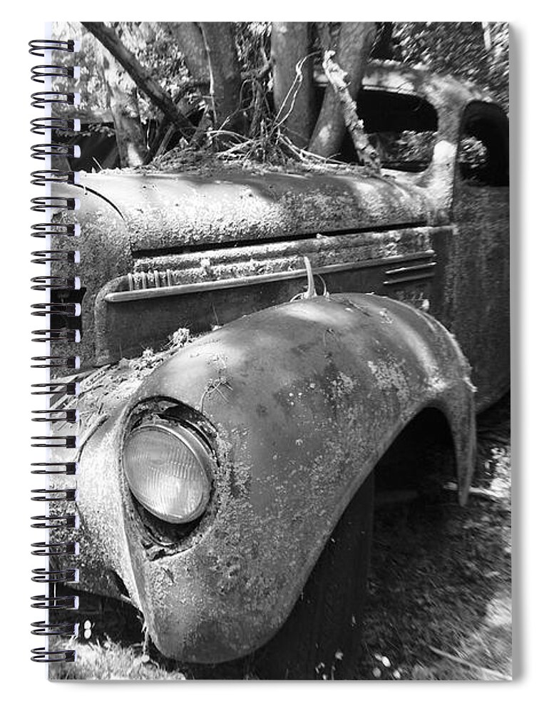 Car Spiral Notebook featuring the photograph Vintage Car by Matthew Mezo