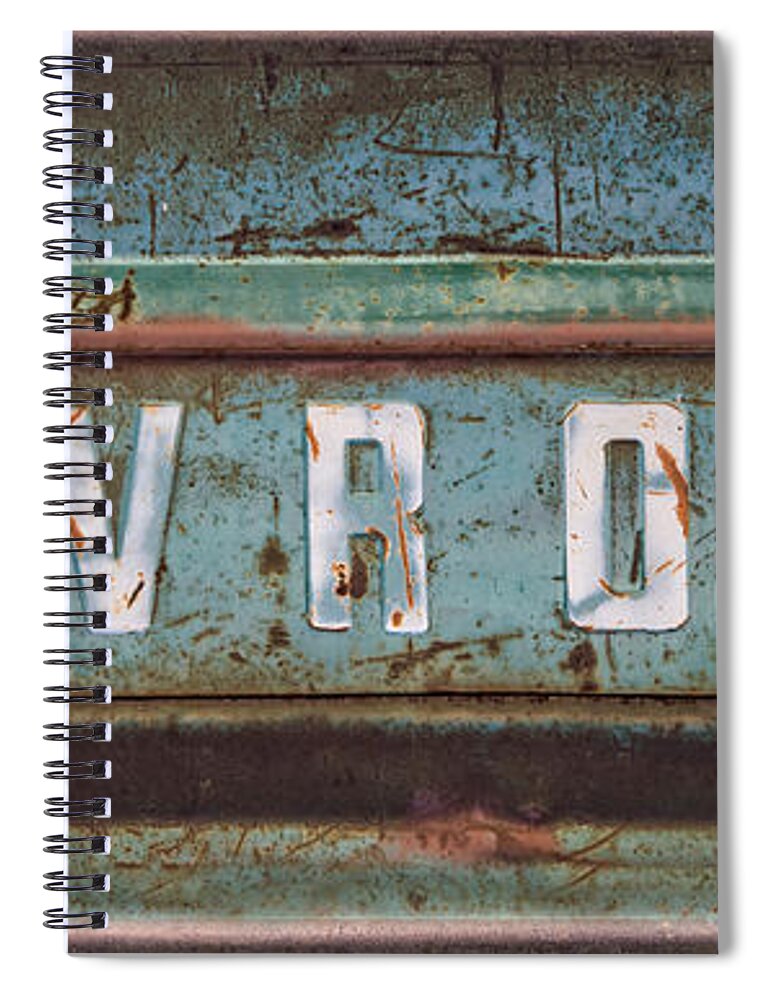Vintage Spiral Notebook featuring the photograph Vintage Chevrolet Tailgate by Lynn Bauer