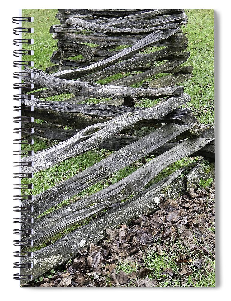 Cades Cove Spiral Notebook featuring the photograph Vintage Custom Fencing by Phil Perkins
