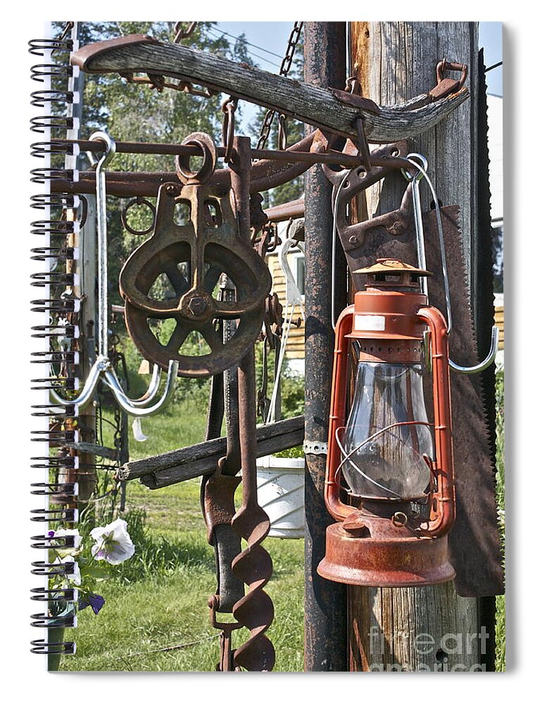 Metal Spiral Notebook featuring the photograph Vintage Kitsch by Linda Bianic