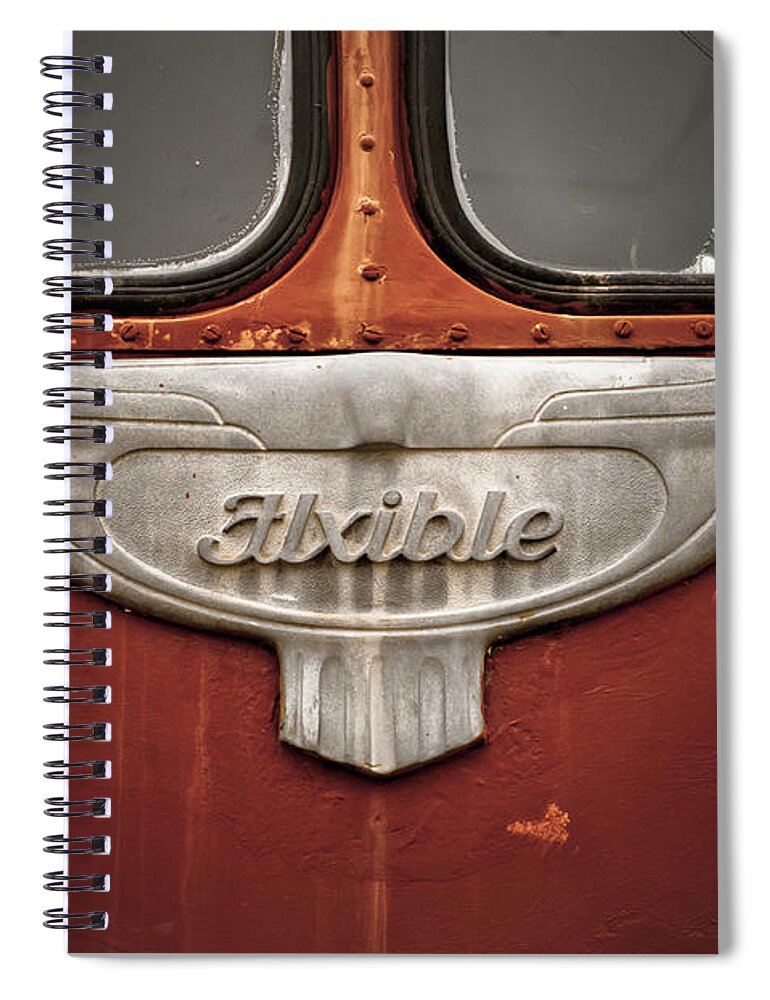 Bob Wills Spiral Notebook featuring the photograph Vintage Tour Bus by Adam Reinhart