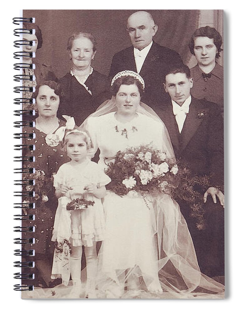 Photo Spiral Notebook featuring the photograph Vintage Wedding by Jutta Maria Pusl
