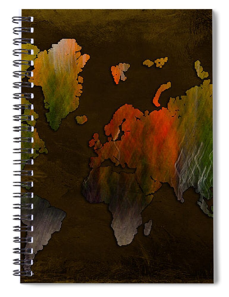 Europe Spiral Notebook featuring the photograph Vintage World by Randi Grace Nilsberg