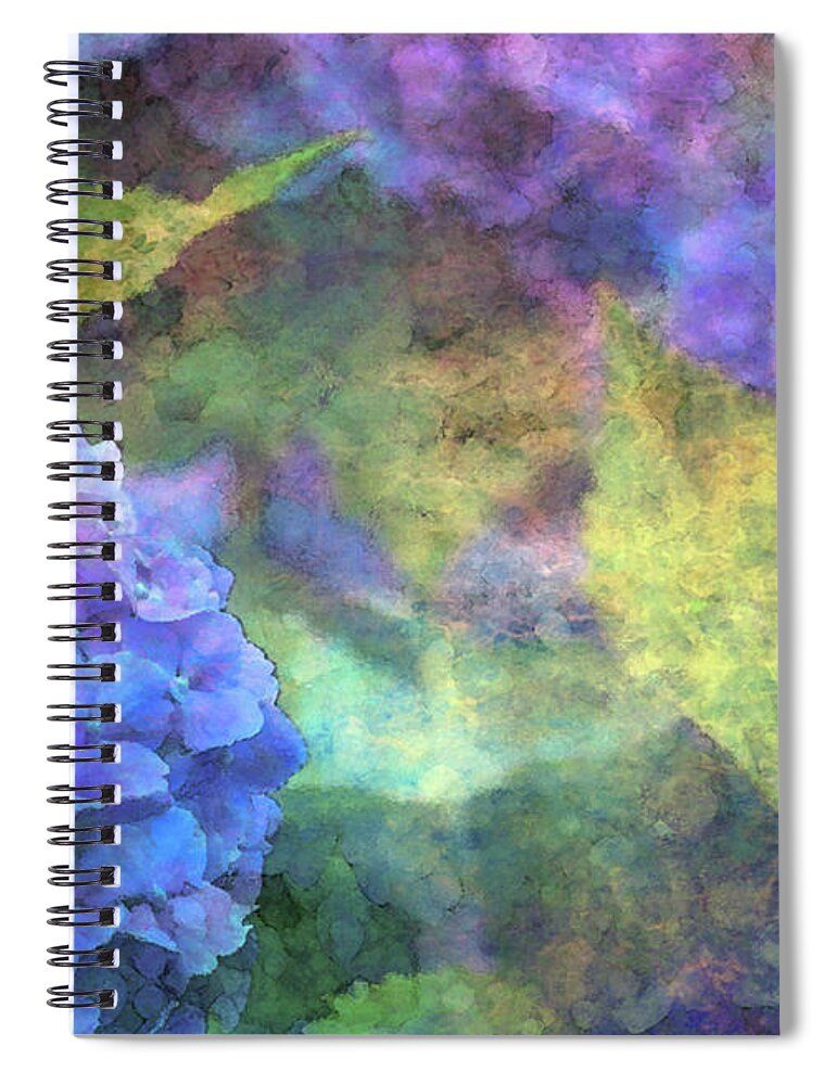 Violet Spiral Notebook featuring the photograph Violet Hydrangea 3637 IDP_2 by Steven Ward