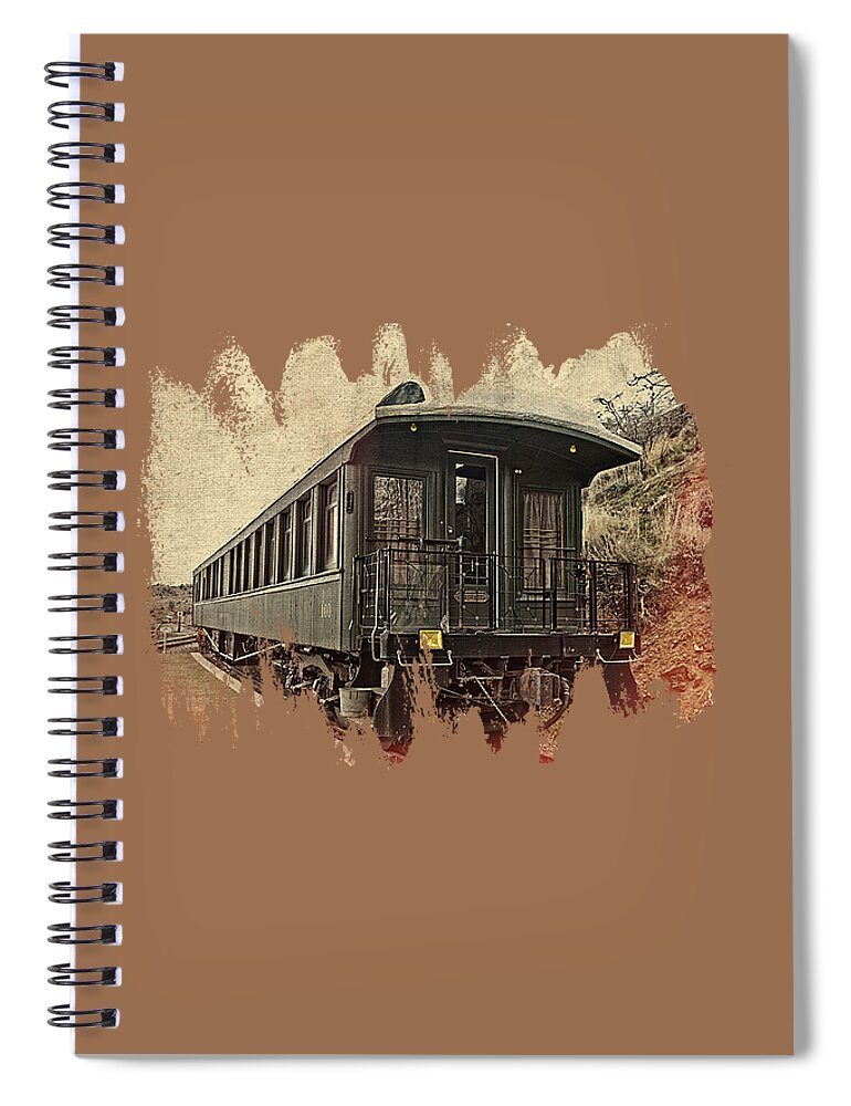Raiload Spiral Notebook featuring the photograph Virginia City Pullman Car by Thom Zehrfeld