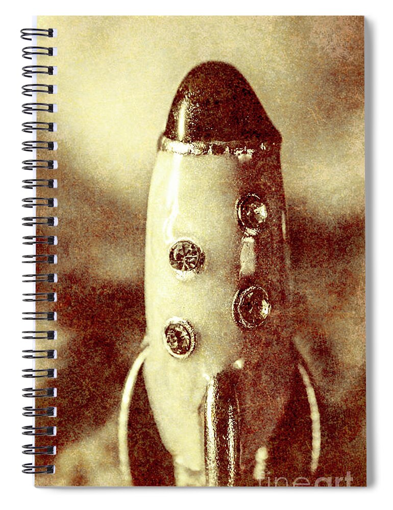 Vintage Spiral Notebook featuring the photograph Visiting the civilisation of ancient Mars by Jorgo Photography