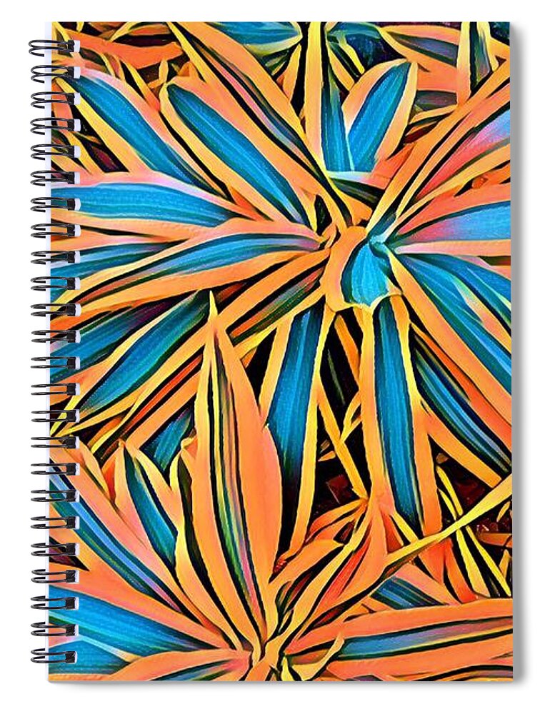  Spiral Notebook featuring the painting Vitality by Julie Hoyle