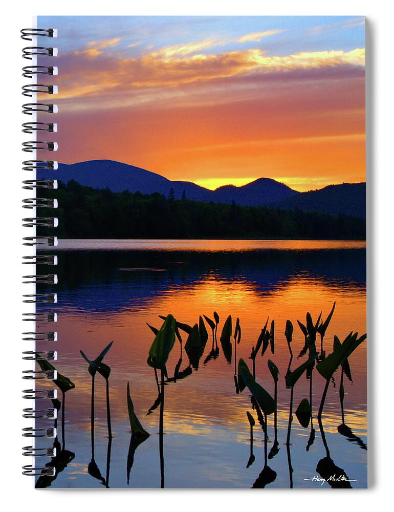 Sunset Spiral Notebook featuring the photograph Vivid Shoreline by Harry Moulton