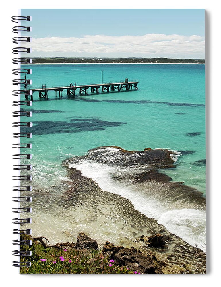 Vivonne Bay Spiral Notebook featuring the photograph Vivonne Bay by Catherine Reading
