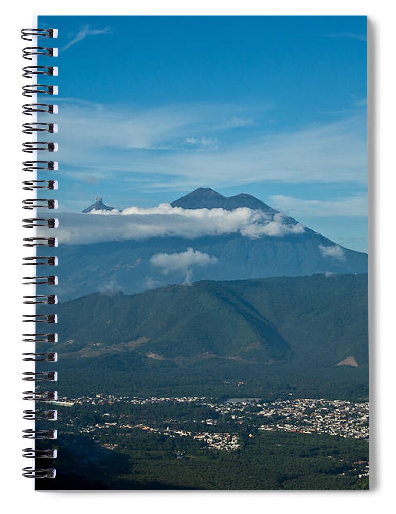Volcn De Agua Spiral Notebook featuring the photograph Volcan de Agua Antiqua Gutemala 5 by Douglas Barnett
