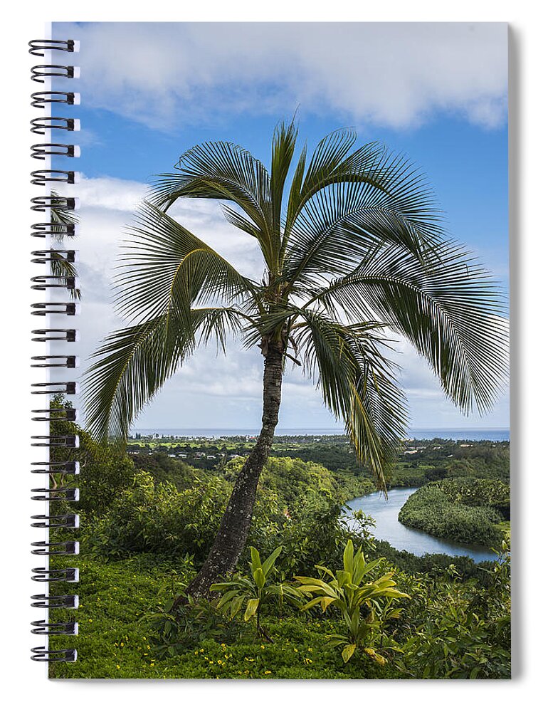 Coast Spiral Notebook featuring the photograph Wailua River by Robert Potts