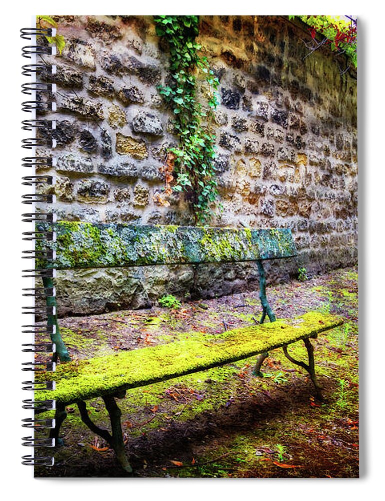 French Spiral Notebook featuring the photograph Waiting by Debra and Dave Vanderlaan