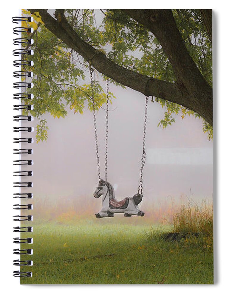 Landscape Spiral Notebook featuring the photograph Waiting for his Little Cowboy by Jeff Cooper