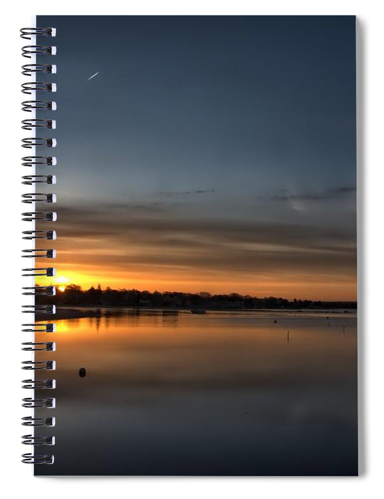 Cape Cod Spiral Notebook featuring the photograph Waking To A Cold Sunrise by Bruce Gannon