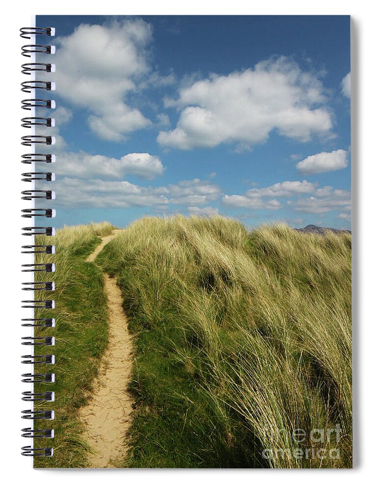 Walk This Way Spiral Notebook featuring the photograph Walk This Way Donegal Ireland by Eddie Barron