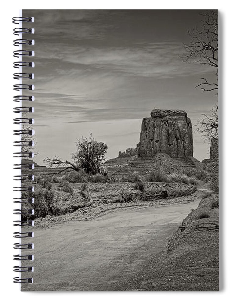 Travel Spiral Notebook featuring the photograph Walk With Me by Lucinda Walter