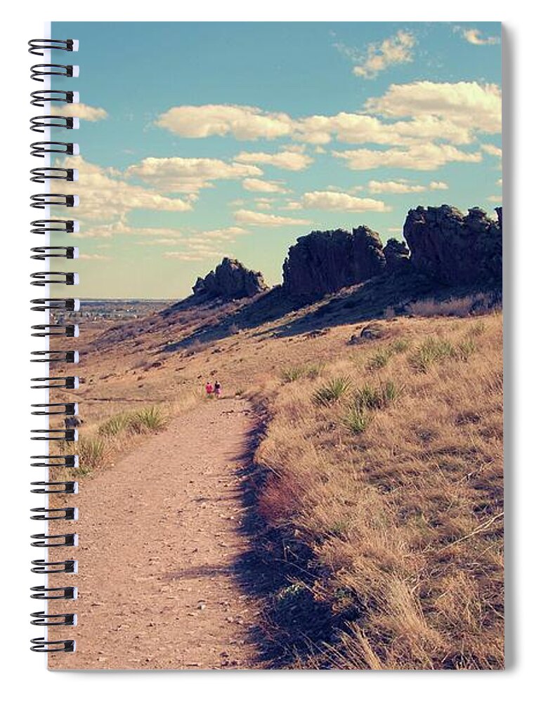 Colorado Spiral Notebook featuring the photograph Walking Down - Devil's Backbone by Angie Tirado