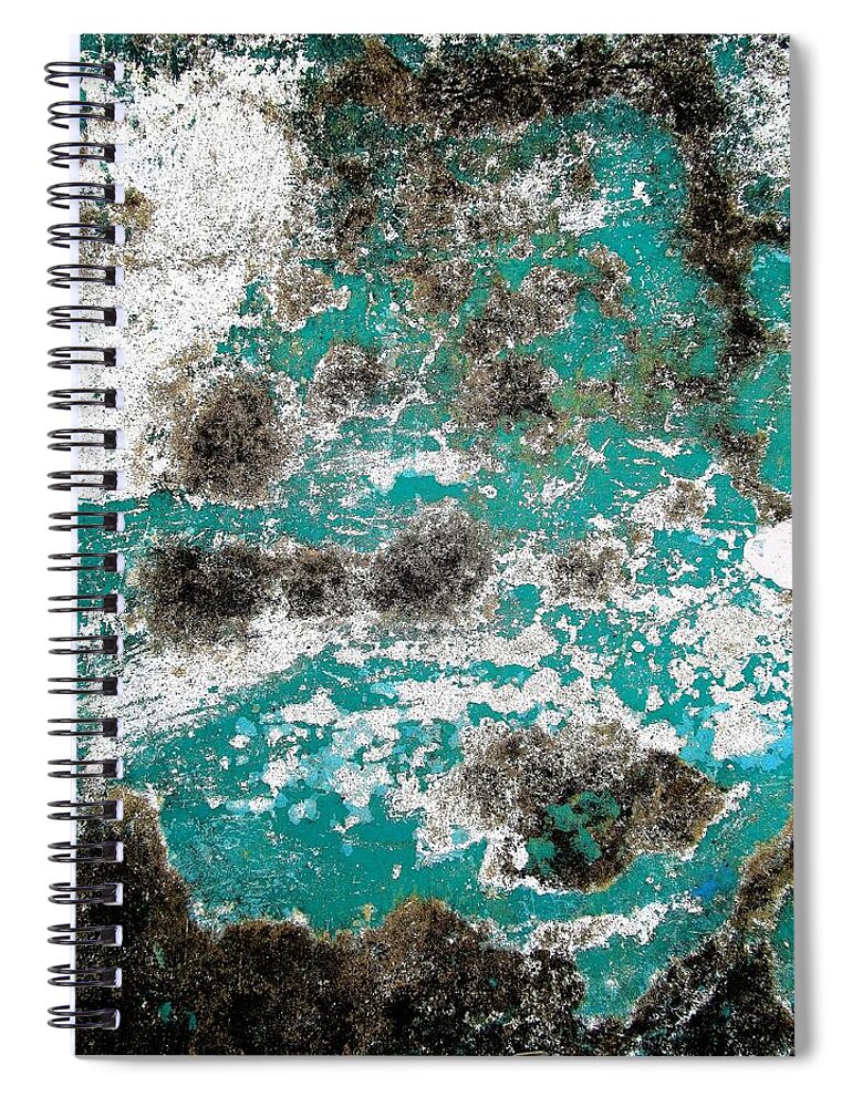 Texture Spiral Notebook featuring the photograph Wall Abstract 171 by Maria Huntley