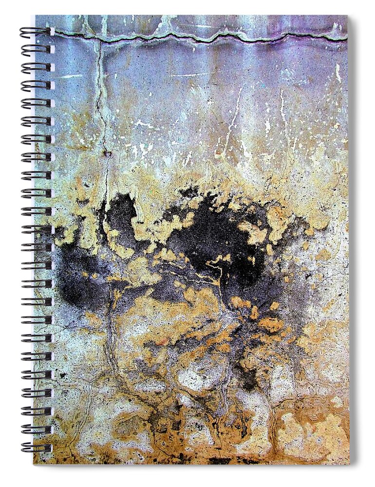 Texture Spiral Notebook featuring the photograph Wall Abstract 68 by Maria Huntley
