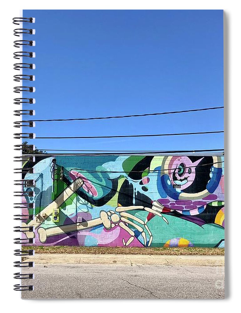 Street Art Spiral Notebook featuring the photograph Wall Art by Flavia Westerwelle