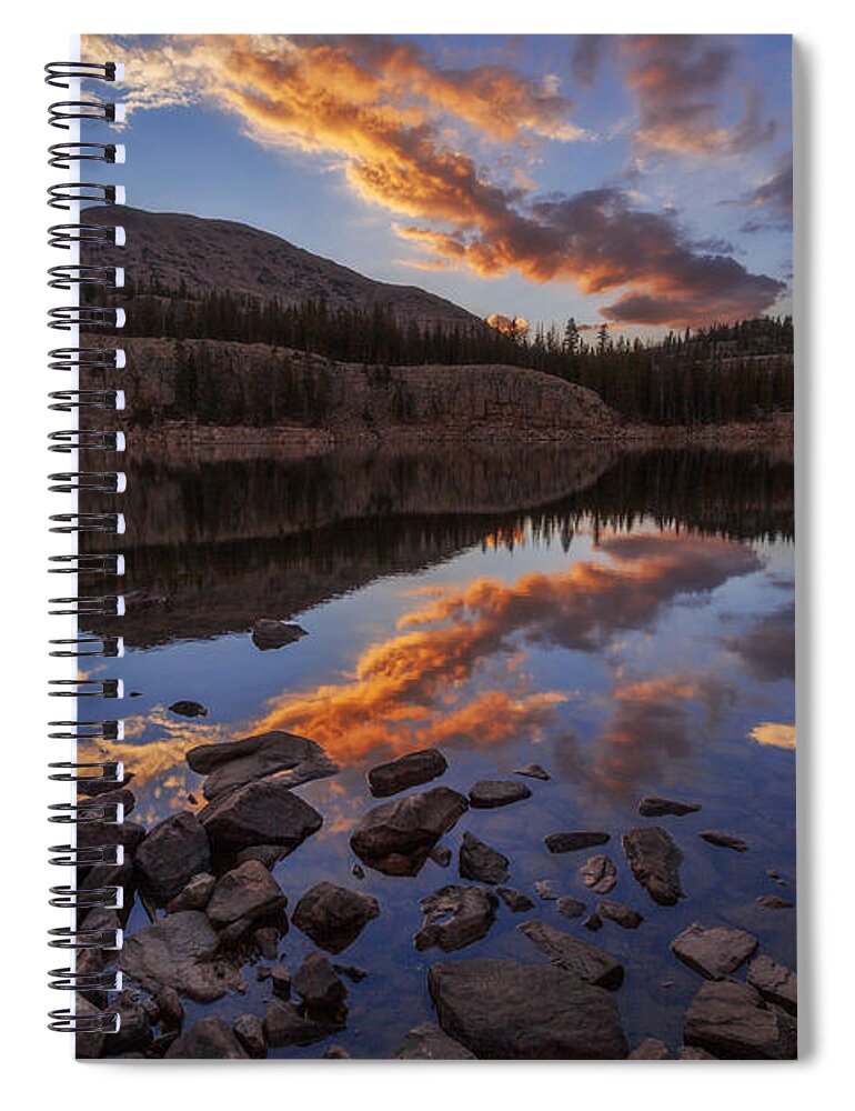 Wall Reflection Spiral Notebook featuring the photograph Wall Reflection by Chad Dutson