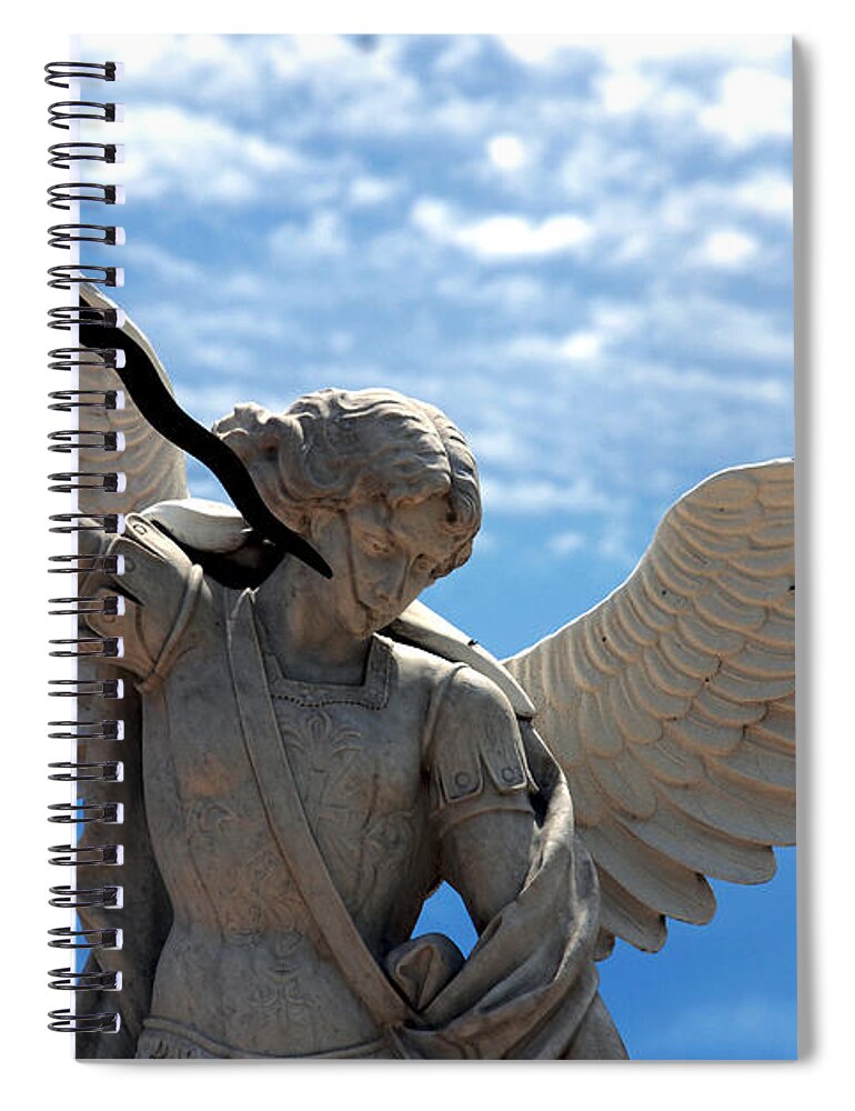 Warrior Spiral Notebook featuring the photograph Warrior Angel by Susanne Van Hulst