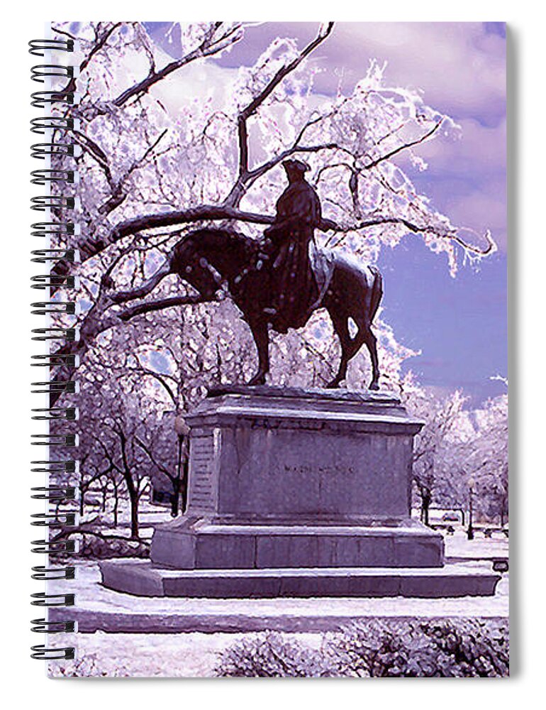Landscape Spiral Notebook featuring the photograph Washington Square Park by Steve Karol