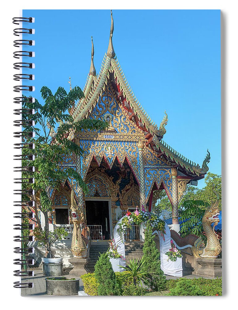Scenic Spiral Notebook featuring the photograph Wat Piyaram Phra Wihan DTHCM1225 by Gerry Gantt