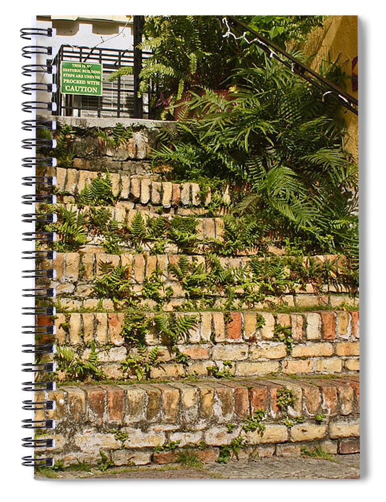Wall Art Spiral Notebook featuring the photograph Watch Your Step by Kelly Holm