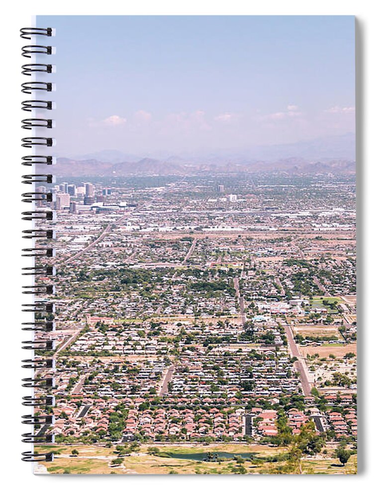 Phoenix Spiral Notebook featuring the photograph Watching over Phoenix by Darrell Foster