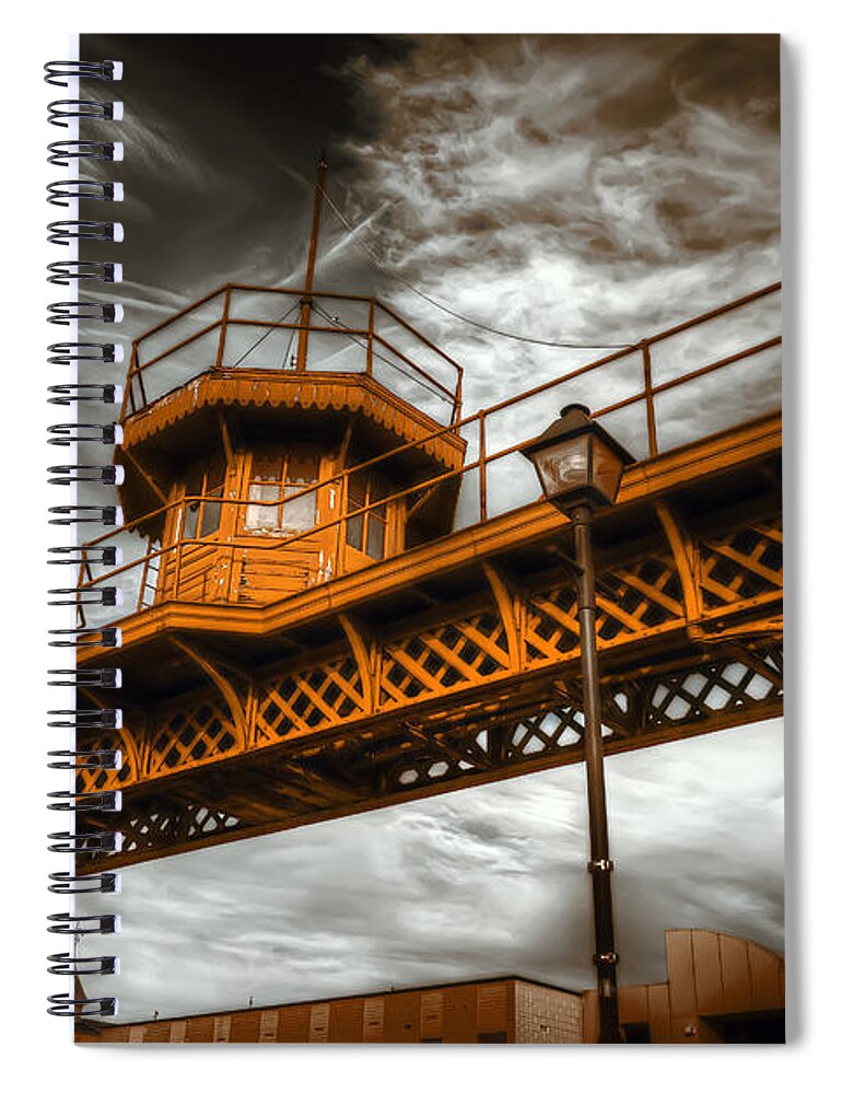 Watchtower Spiral Notebook featuring the photograph All Along The Watchtower by Wayne Sherriff
