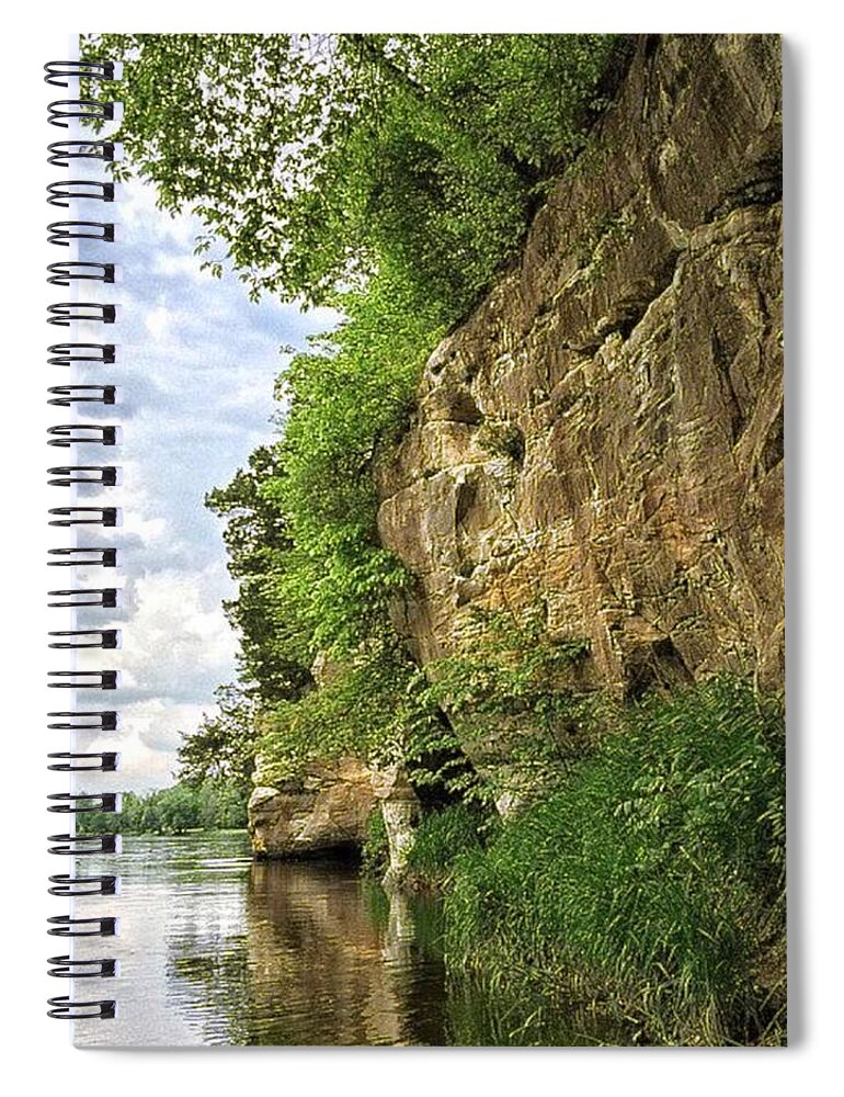 Water Spiral Notebook featuring the photograph Water Earth Sky by Nick Heap