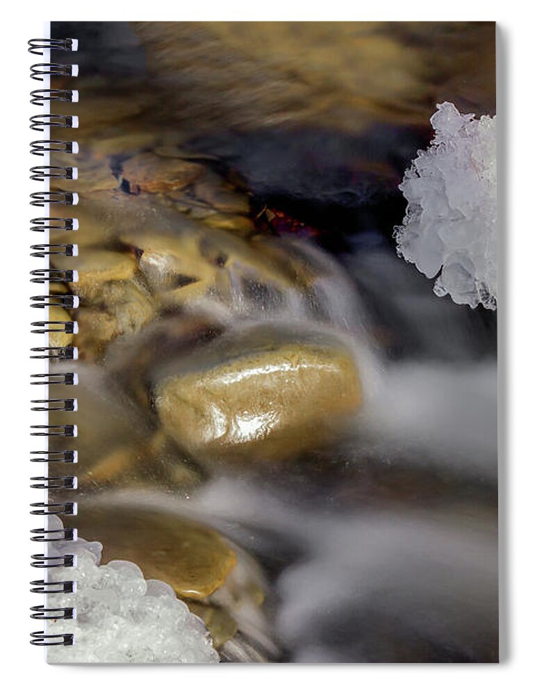 Water Spiral Notebook featuring the photograph Water 'n Ice by Rod Best