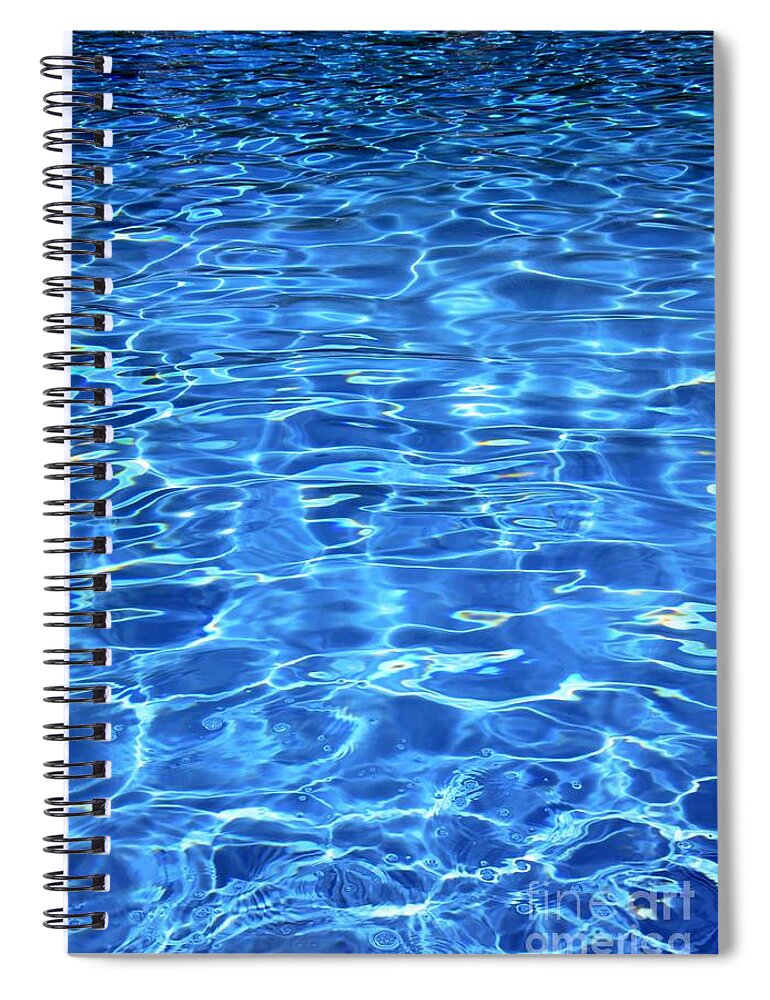 Ripples Spiral Notebook featuring the photograph Water shadows by Ramona Matei