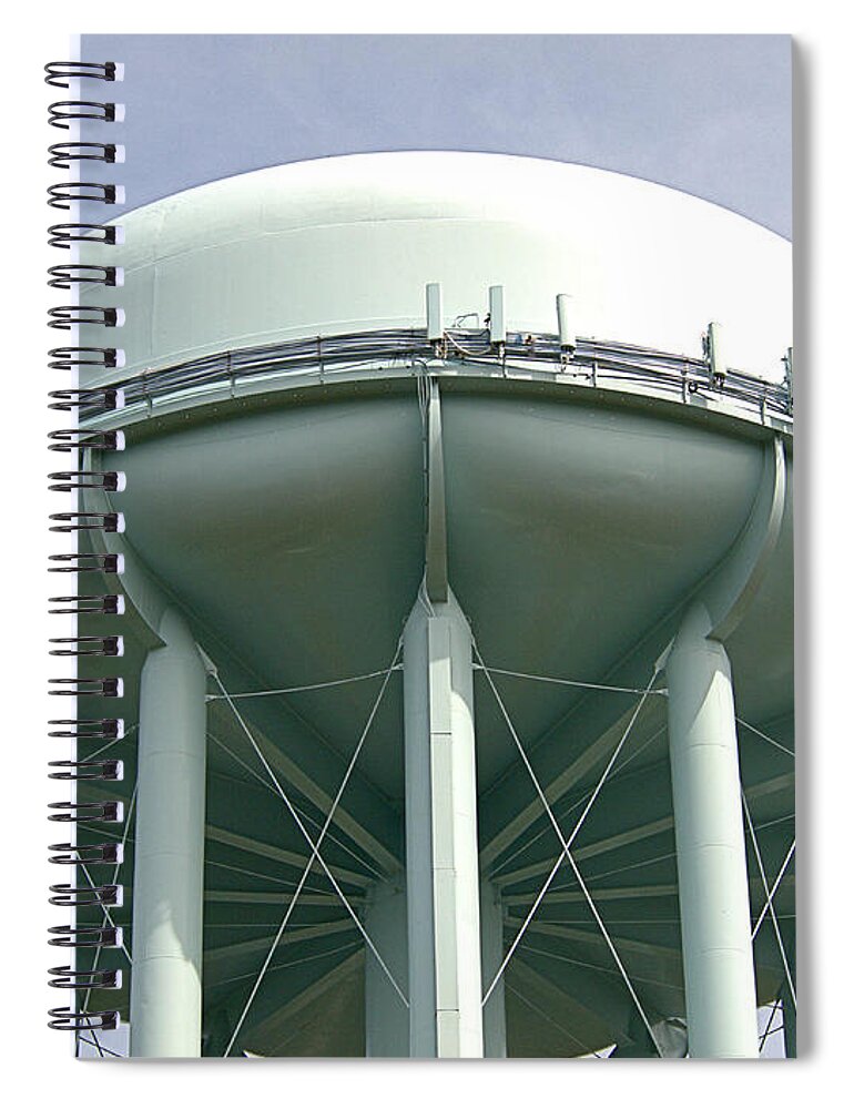 Water Spiral Notebook featuring the photograph Water Tower by Newwwman