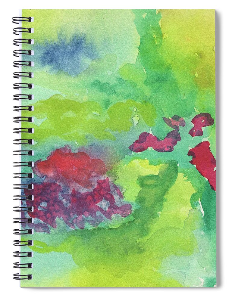 Watercolors Spiral Notebook featuring the painting Watercolor Abstract 2 by Marcy Brennan