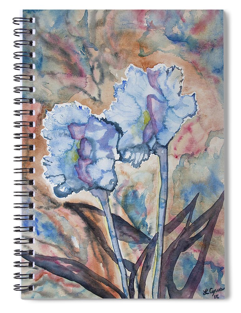 Orchid Spiral Notebook featuring the painting Watercolor - Orchid Impression by Cascade Colors
