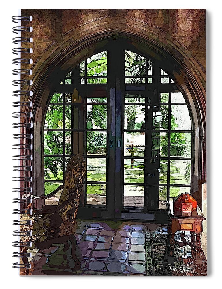 Susan Molnar Spiral Notebook featuring the photograph Watercolor View To The Past by Susan Molnar