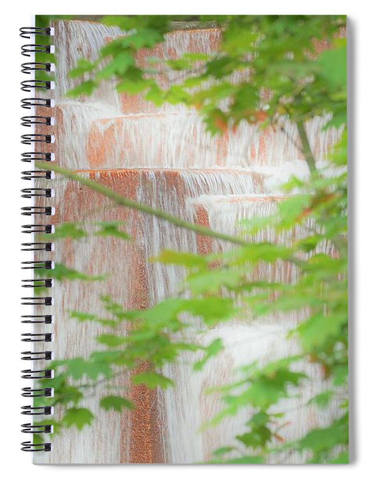 Portland Oregon Spiral Notebook featuring the photograph Waterfall, Portland by Merle Grenz