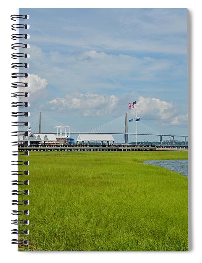 Charleston Spiral Notebook featuring the photograph Waterfront Park Charleston by Greg Joens