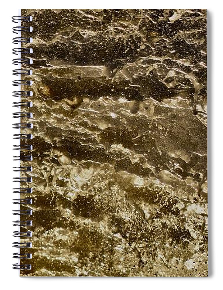 Ocean Spiral Notebook featuring the photograph Wave Abstract Collection #13 by Debra Banks